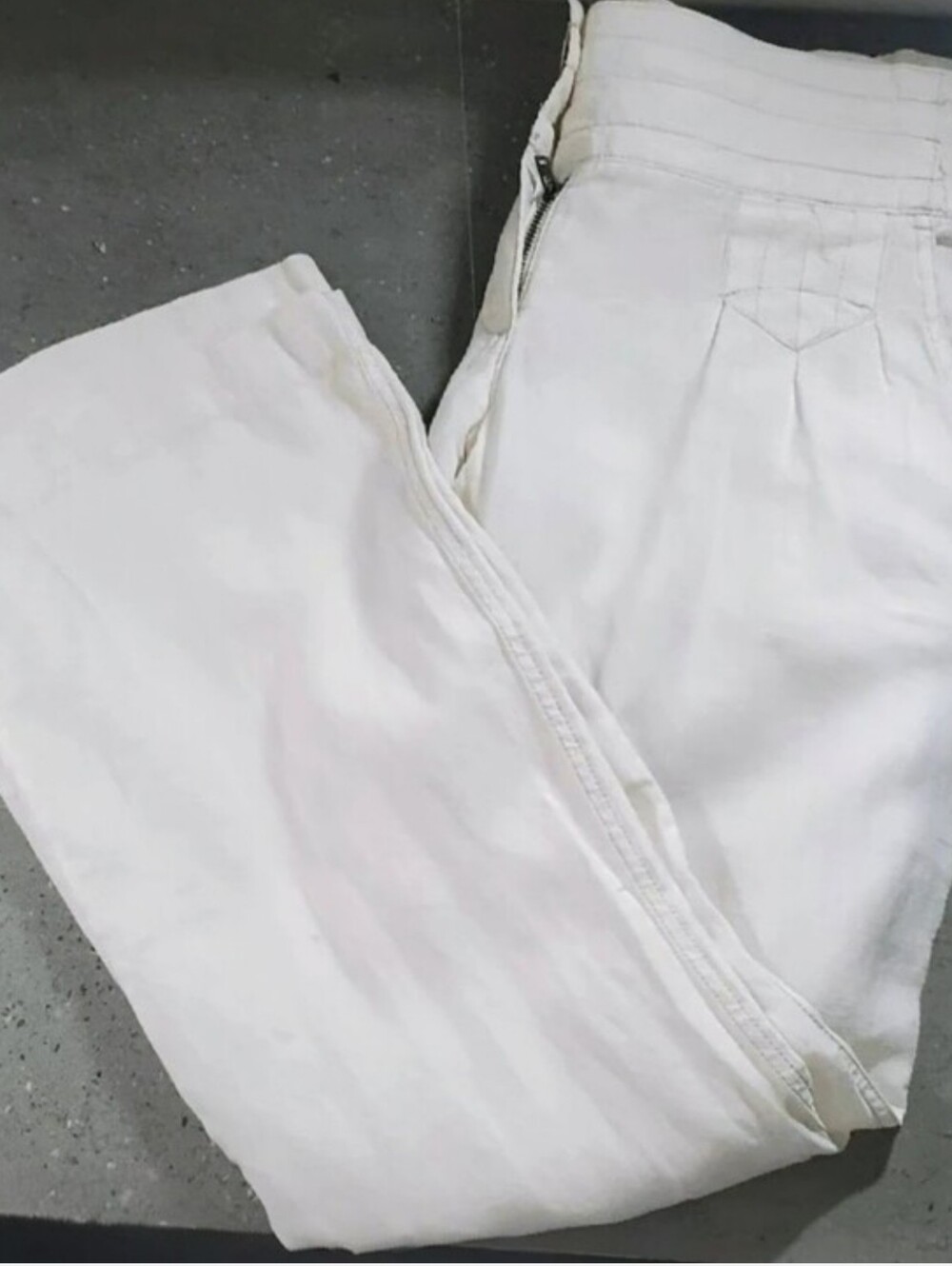 Athleta Linen Wide Leg Trousers